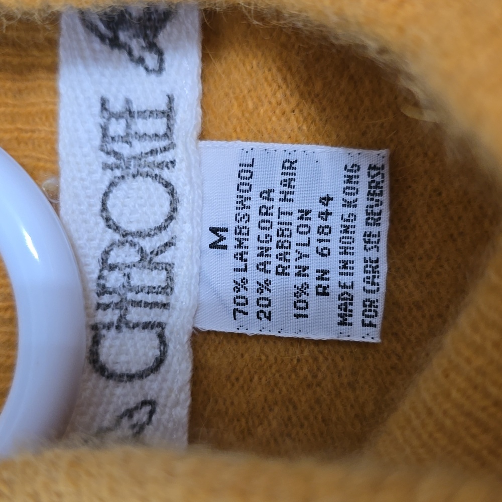 Cherokee Yellow Cowl Neck Sweater Knit Long Sleeve - Picture 2 of 2